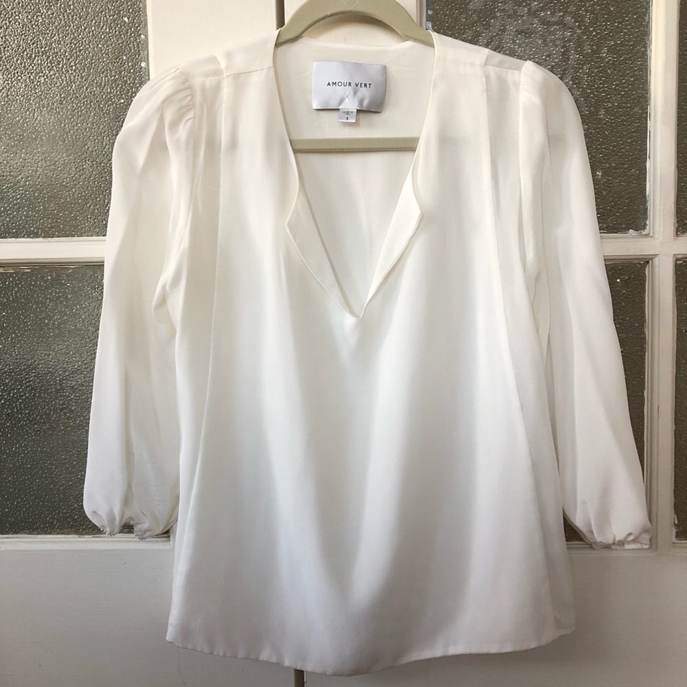 Amour Vert Silk Top Small